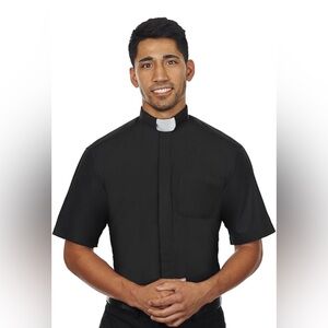 Premium Priest Shirt Men Costume OS